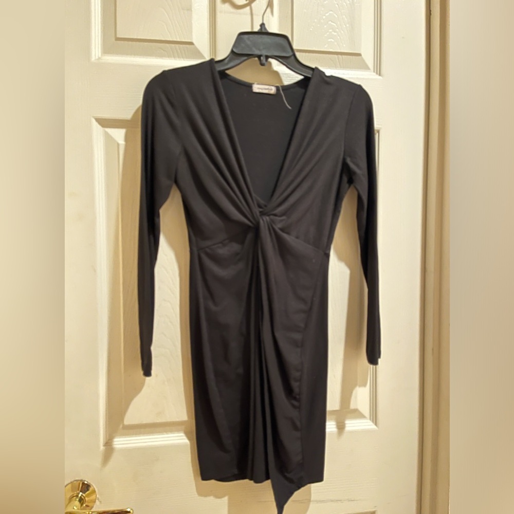 Black mini dress